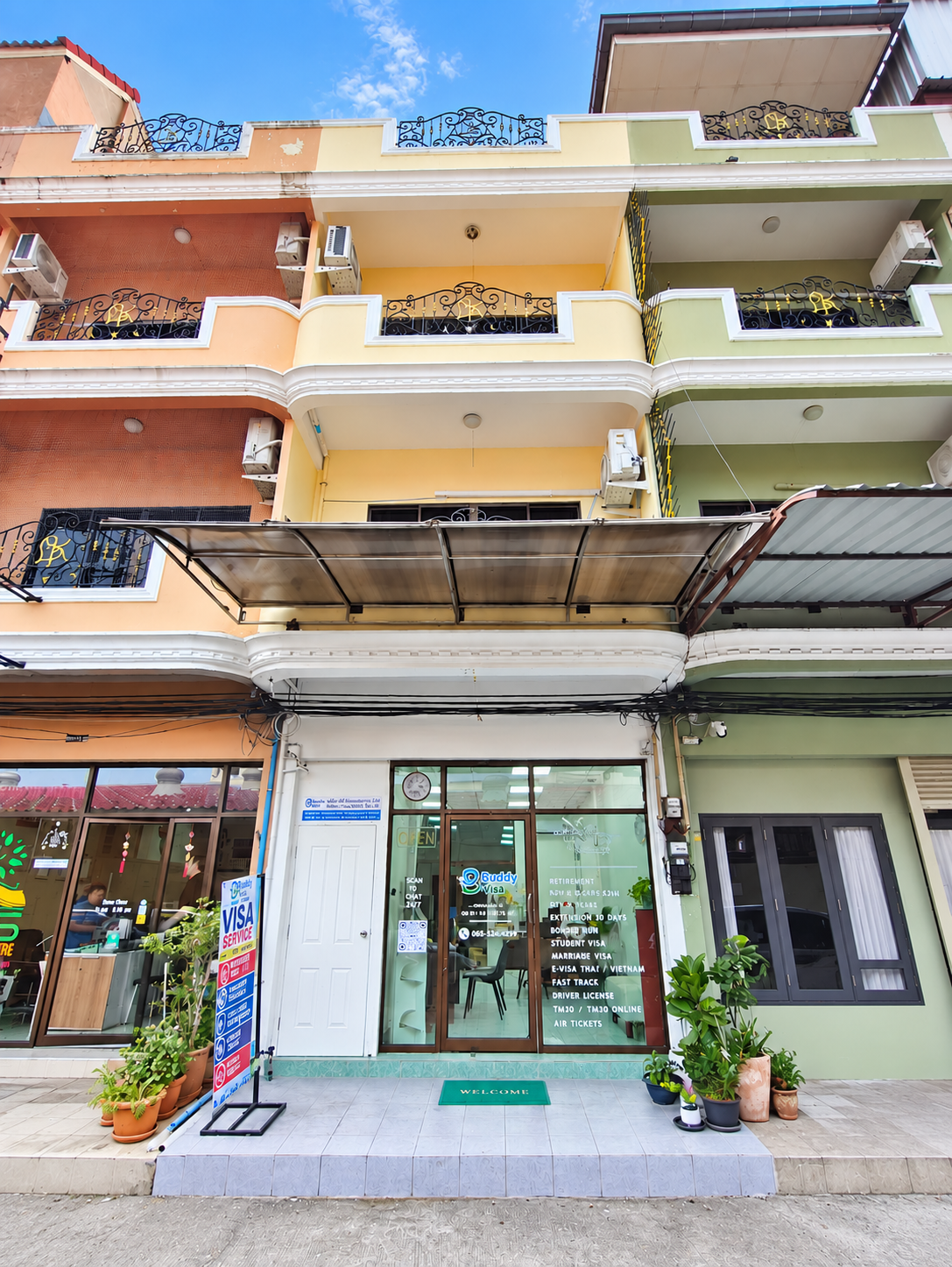 Exterior entrance of the Buddy Visa office in Pattaya